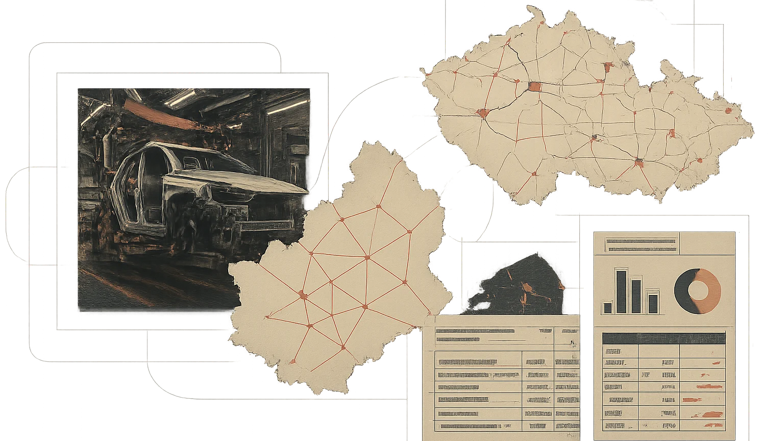 Tematická ilustrace k článku Automobilový průmysl v Moravskoslezském kraji.