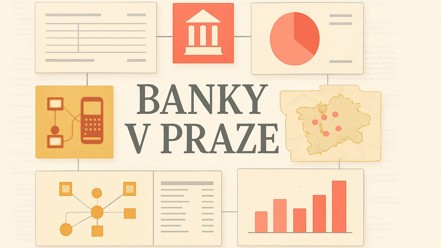 Tematická ilustrace k článku Banky v Praze.