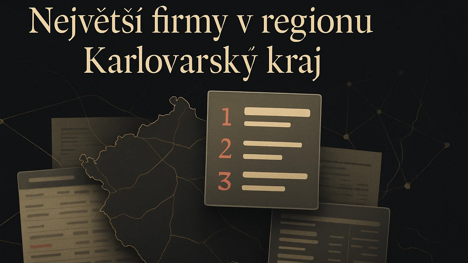 Tematická ilustrace k článku Největší firmy v regionu Karlovarský kraj.