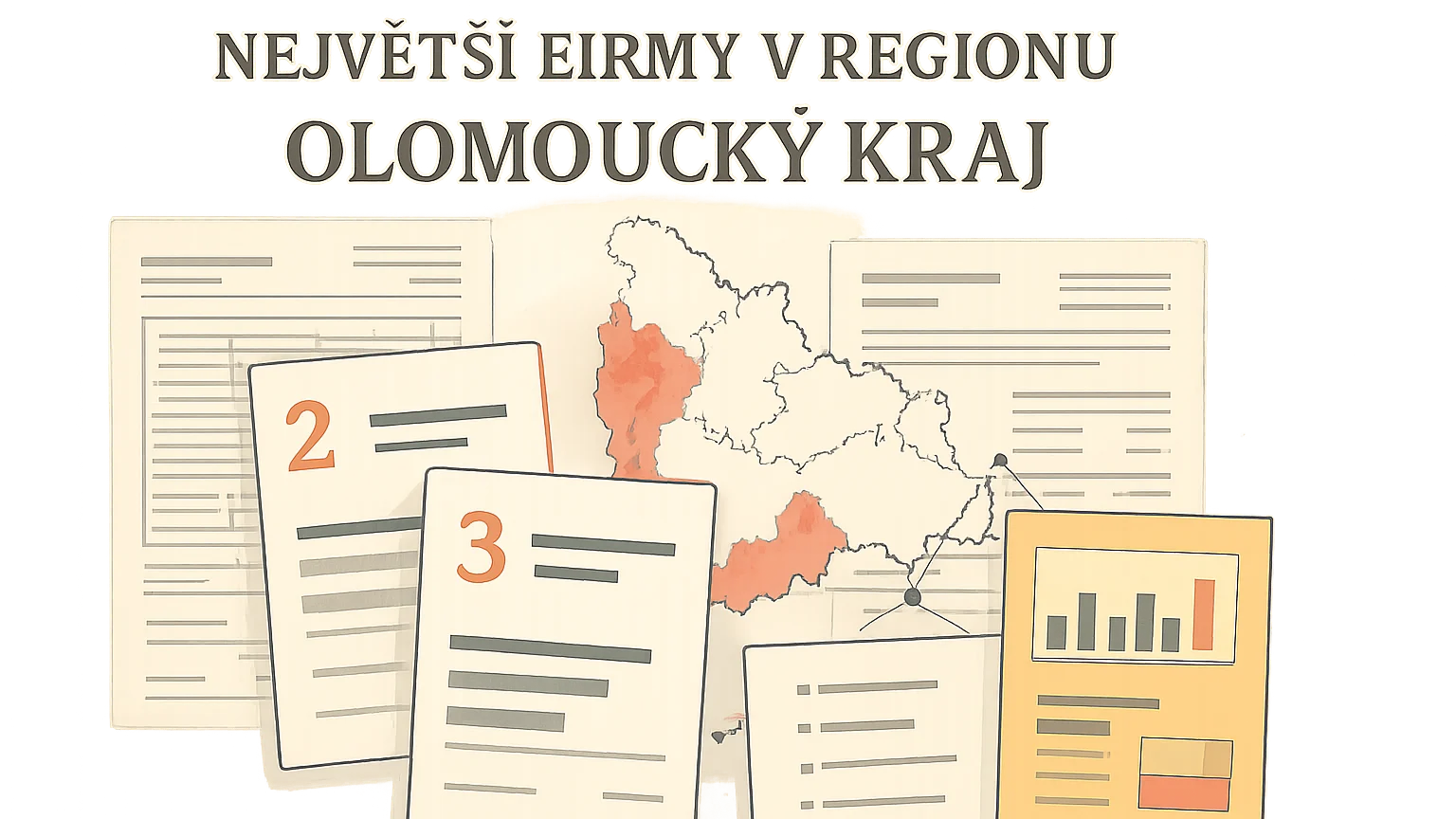 Tematická ilustrace k článku Největší firmy v regionu Olomoucký kraj.