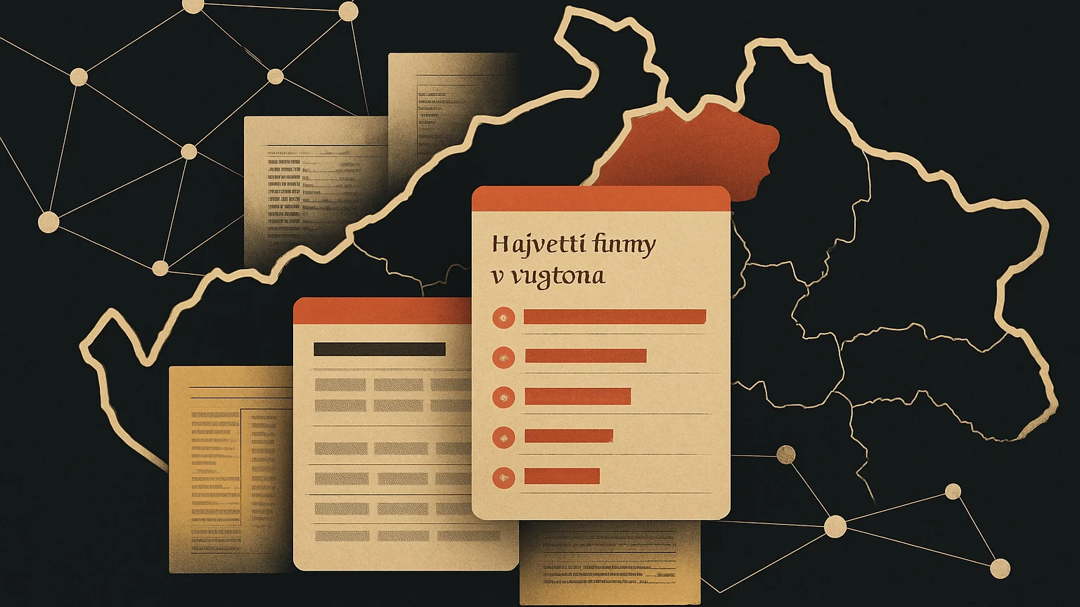 Tematická ilustrace k článku Největší firmy v regionu Ústecký kraj.