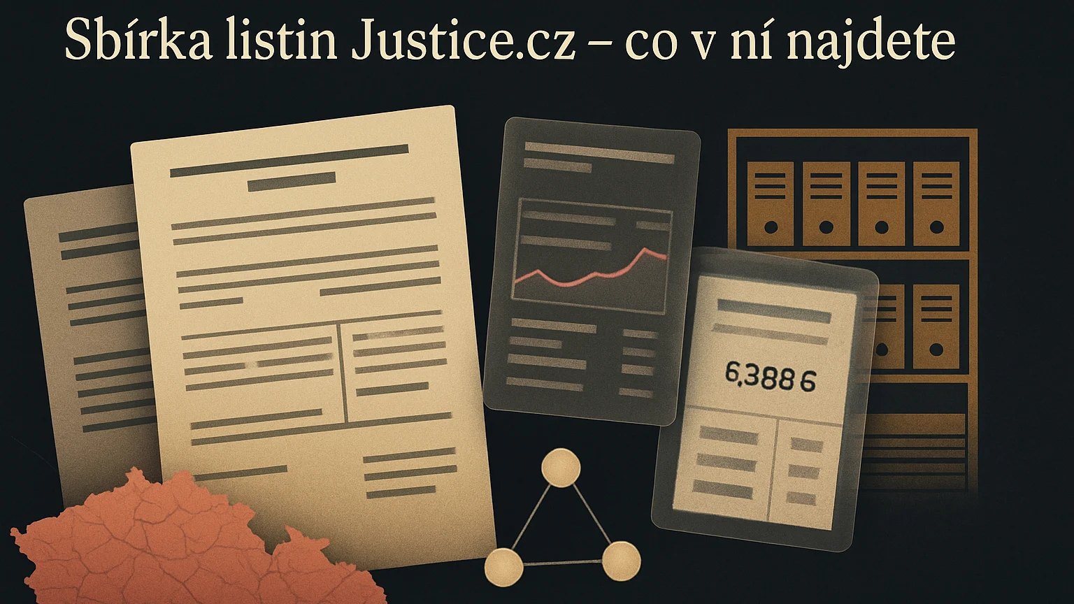 Tematická ilustrace k článku Sbírka listin Justice.cz — co v ní najdete.